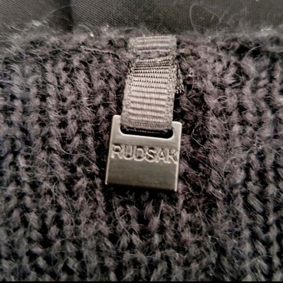 RUDSAK mixed media sweater black medium large - Picture 5 of 11